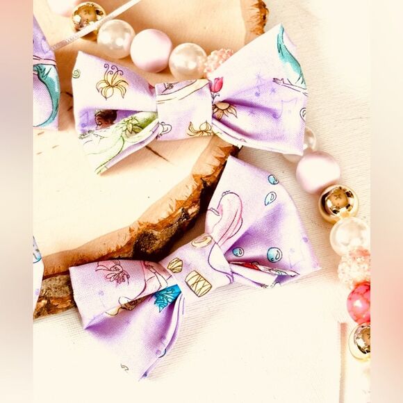 NWOT Princess Girl’s Fabric Hairbow in Purple - Picture 3 of 3